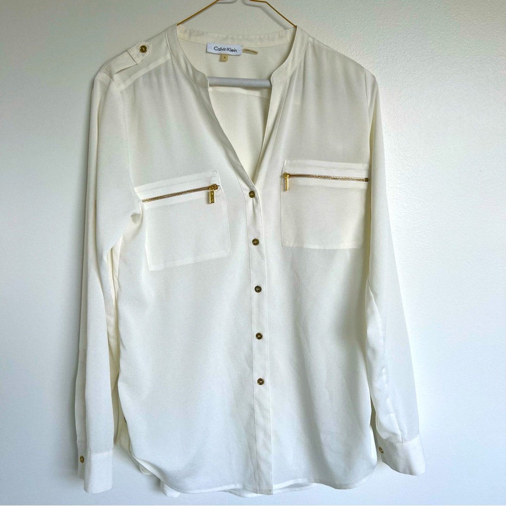 Calvin Klein Button Down Blouse